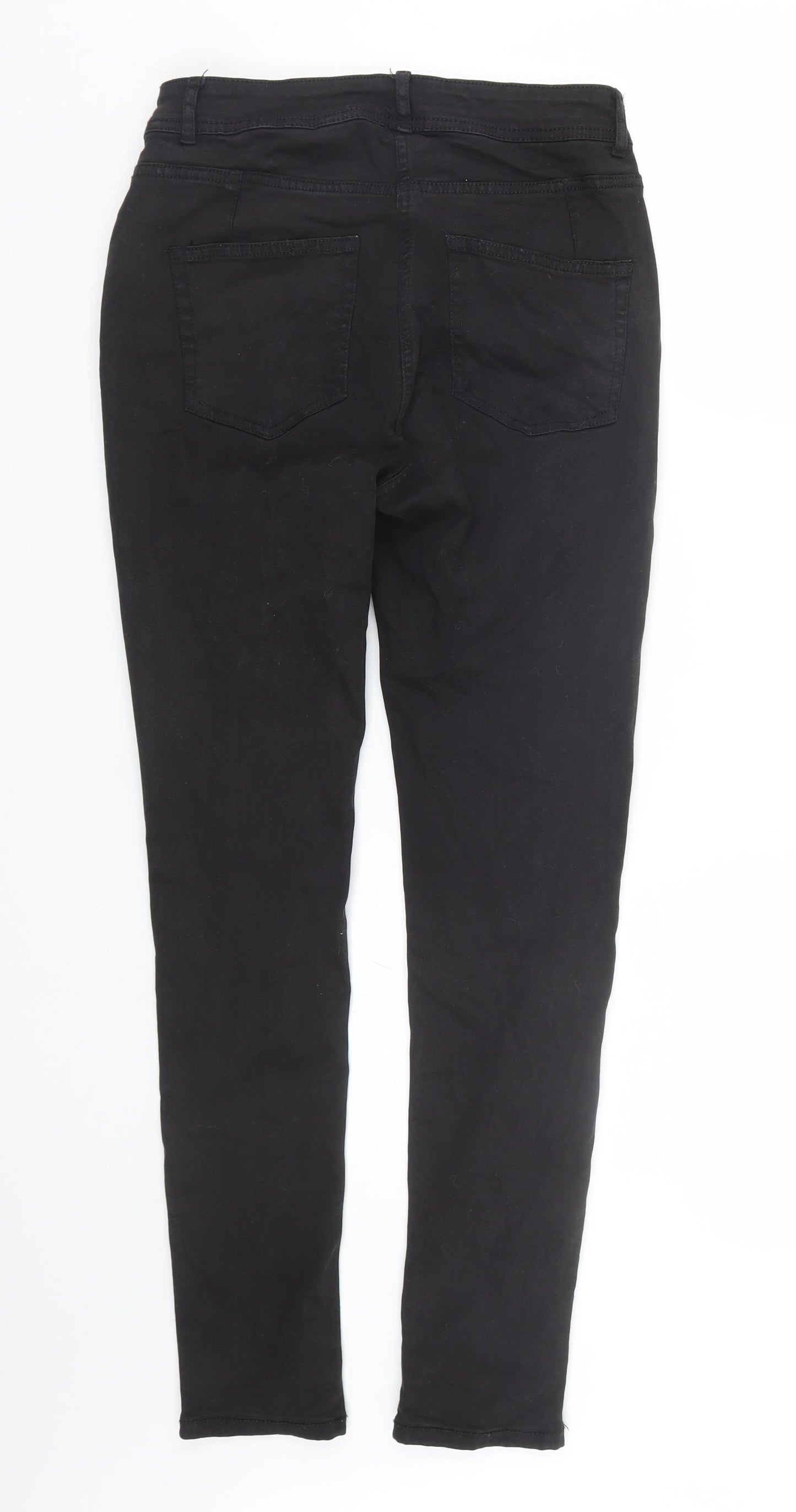 NEXT Womens Black  Denim Skinny Jeans Size 8 L28 in