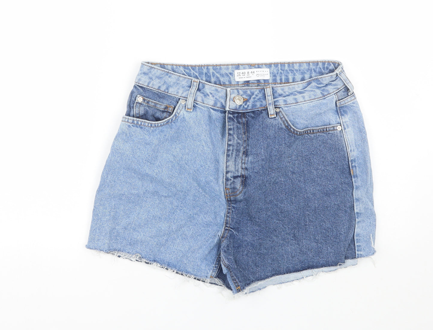 Primark Womens Blue  Denim Cut-Off Shorts Size 12