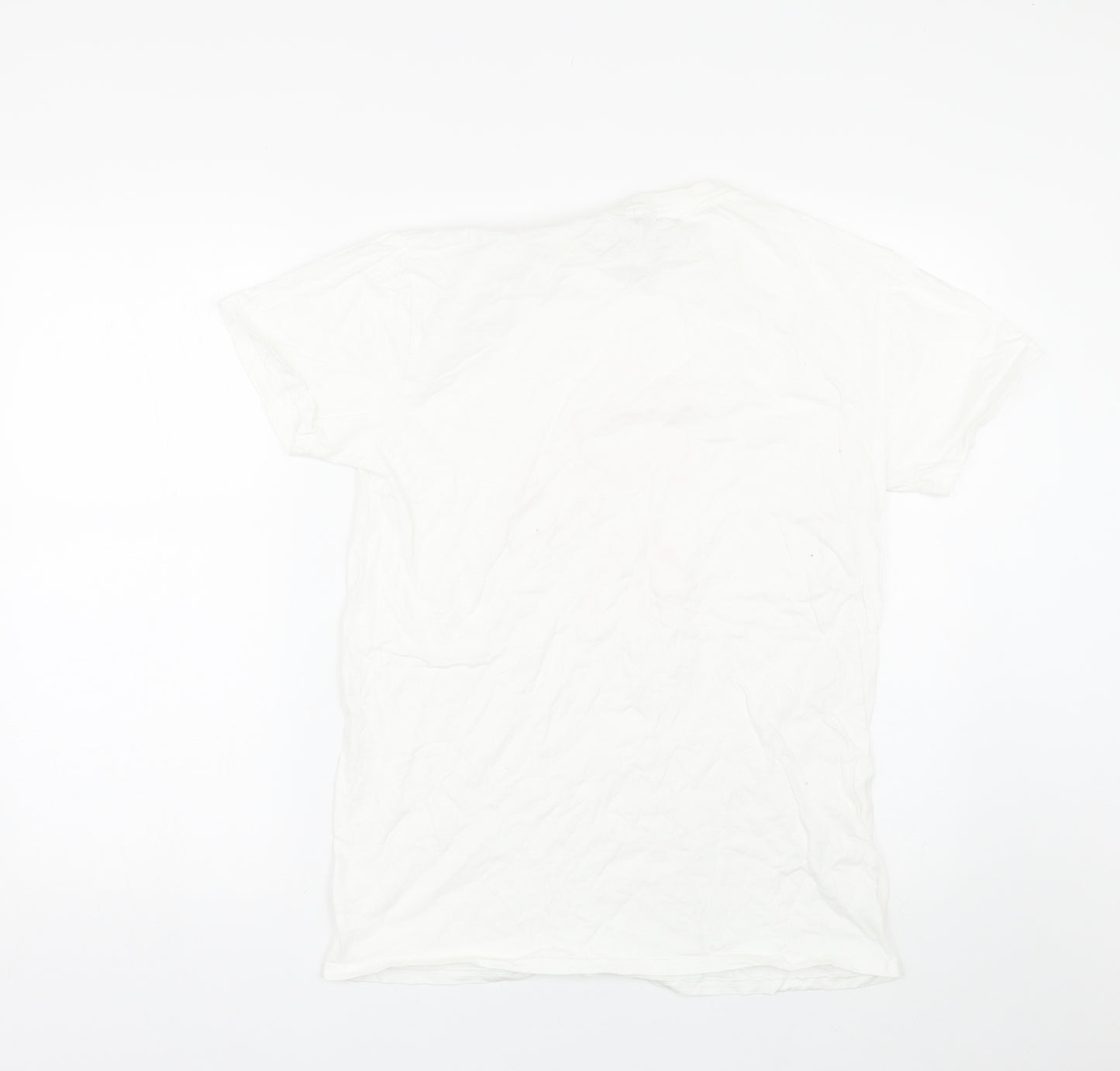 PRETTYLITTLETHING Womens White   Basic T-Shirt Size S