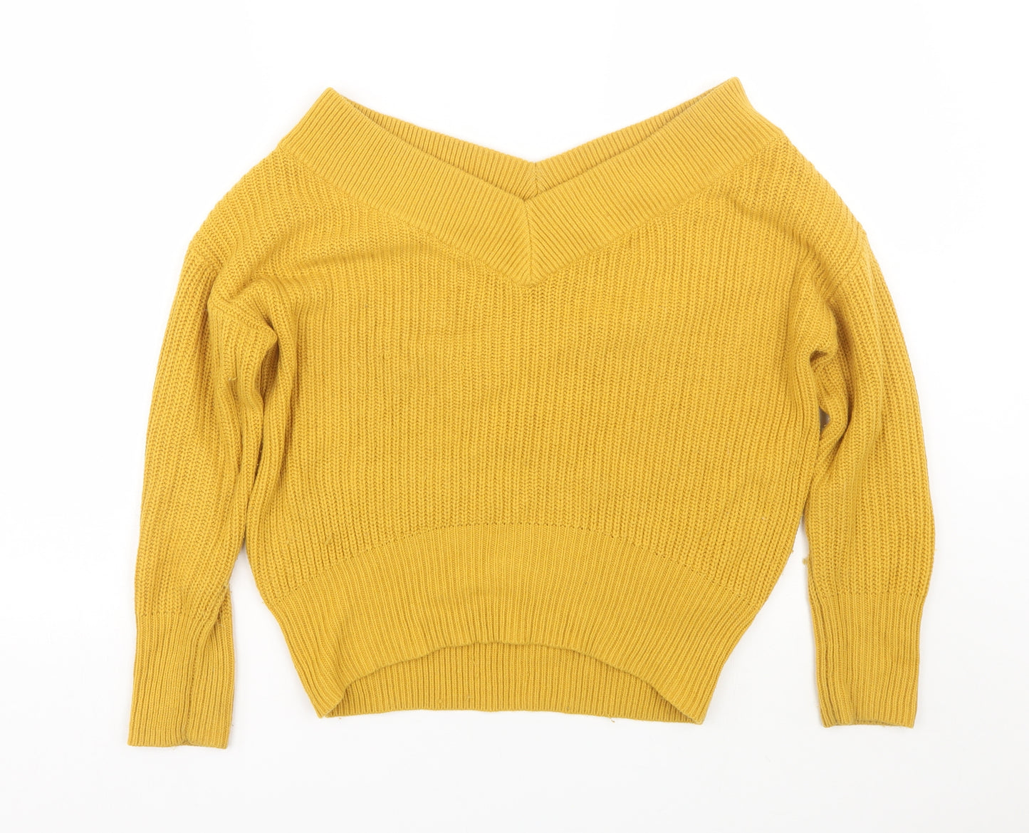 Topshop Womens Yellow   Pullover Jumper Size 10