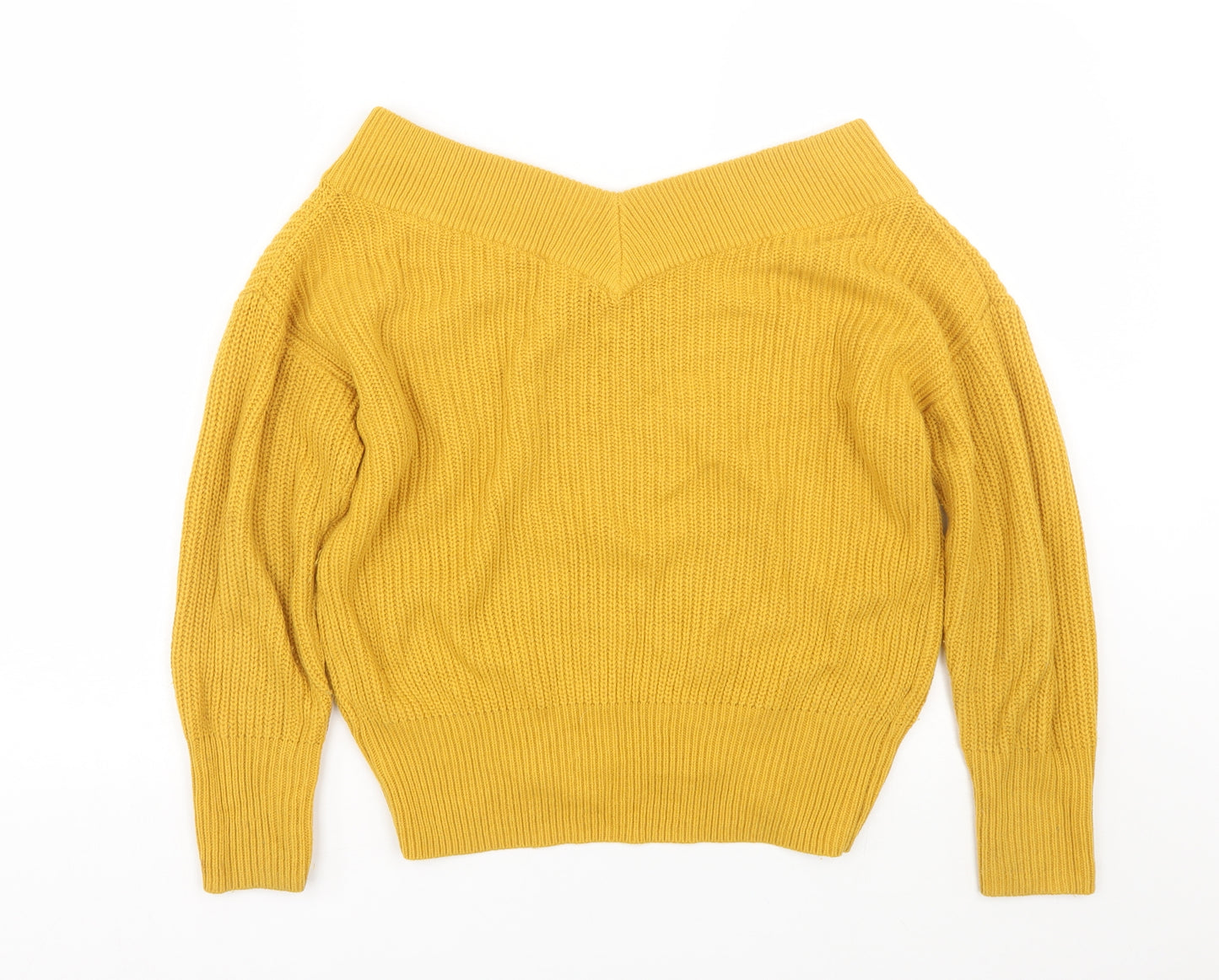 Topshop Womens Yellow   Pullover Jumper Size 10