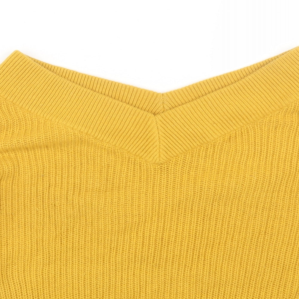 Topshop Womens Yellow   Pullover Jumper Size 10