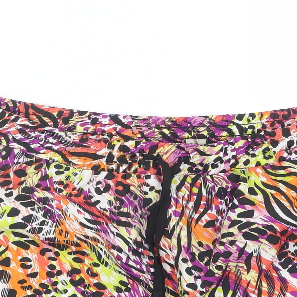 Primark Womens Multicoloured Floral  Sailor Shorts Size 16
