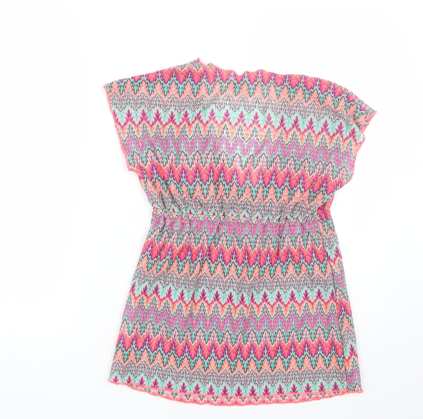 Primark Girls Multicoloured Floral  Basic T-Shirt Size 8-9 Years