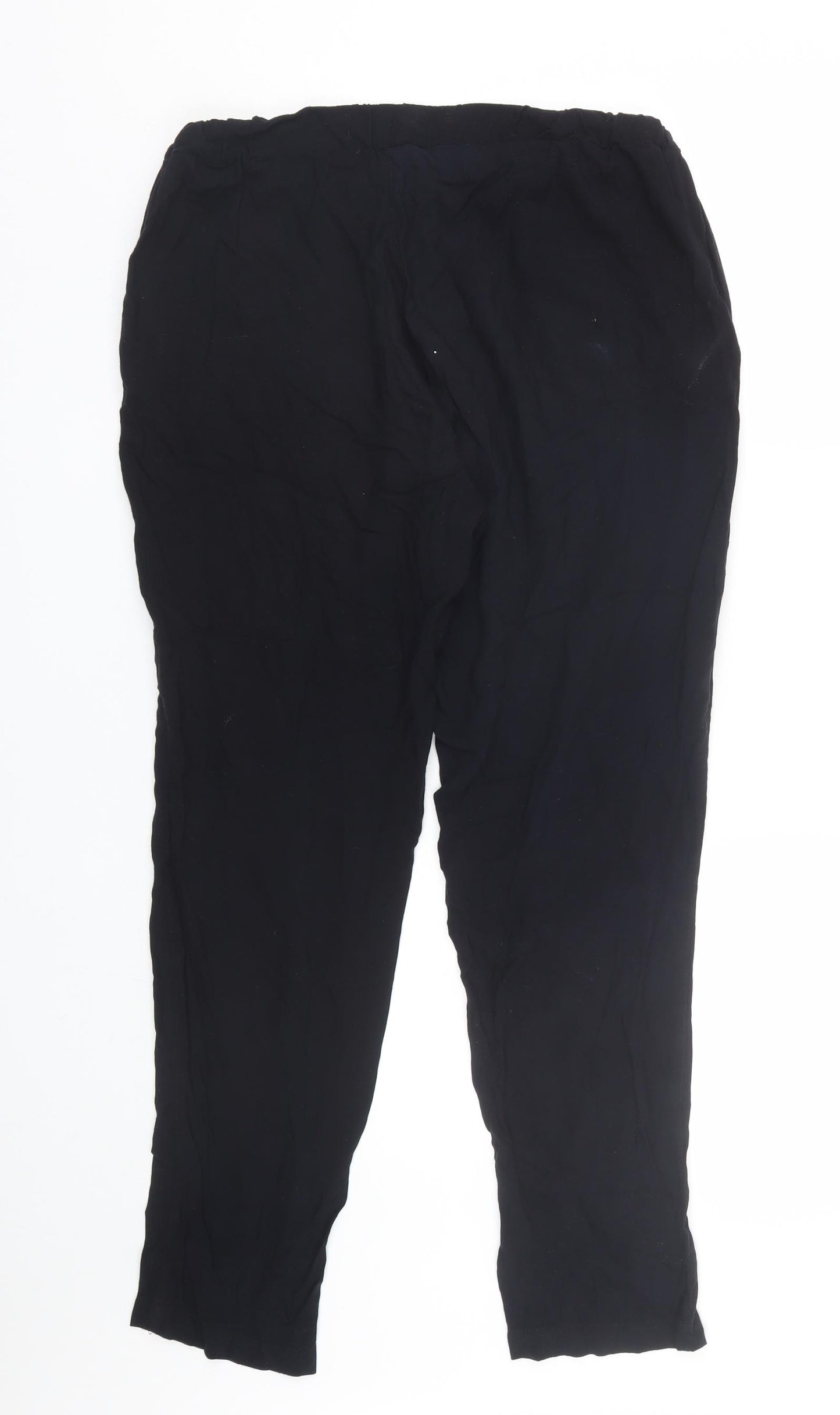 Avenue Womens Black   Capri Trousers Size 12 L28 in