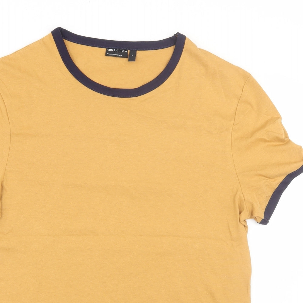 ASOS Mens Yellow    T-Shirt Size S