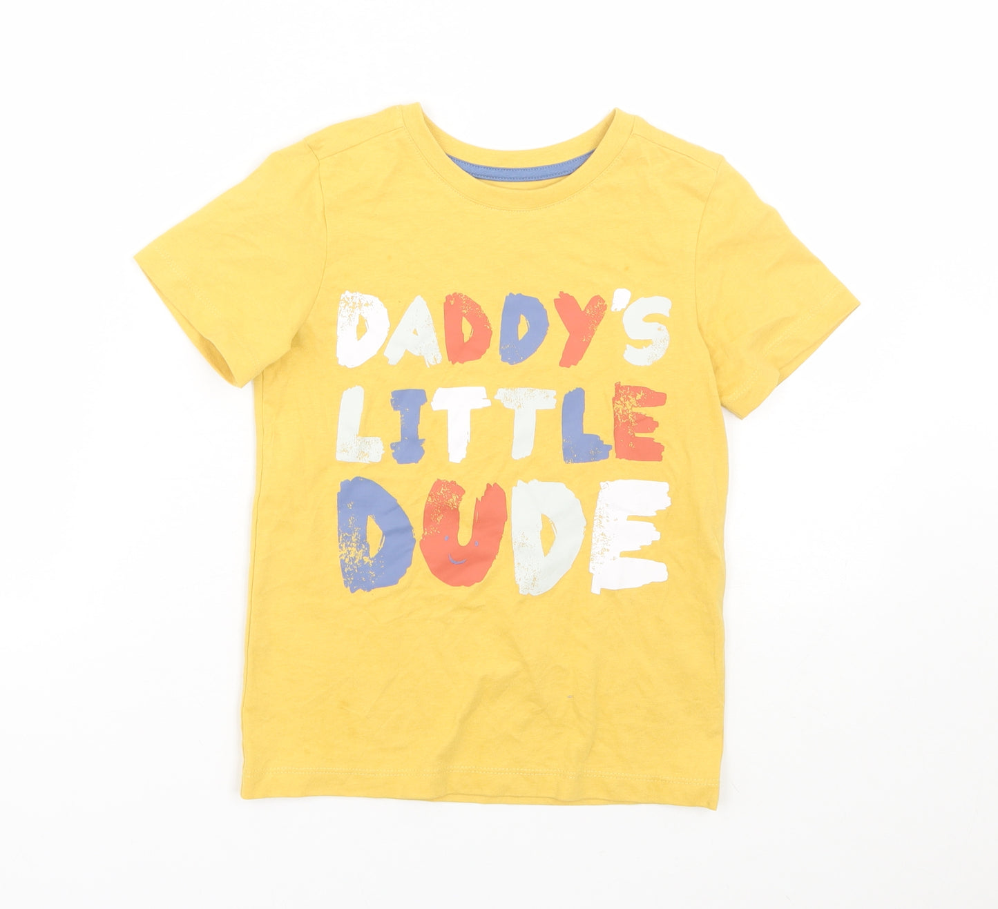 Nutmeg Boys Yellow   Basic T-Shirt Size 5-6 Years