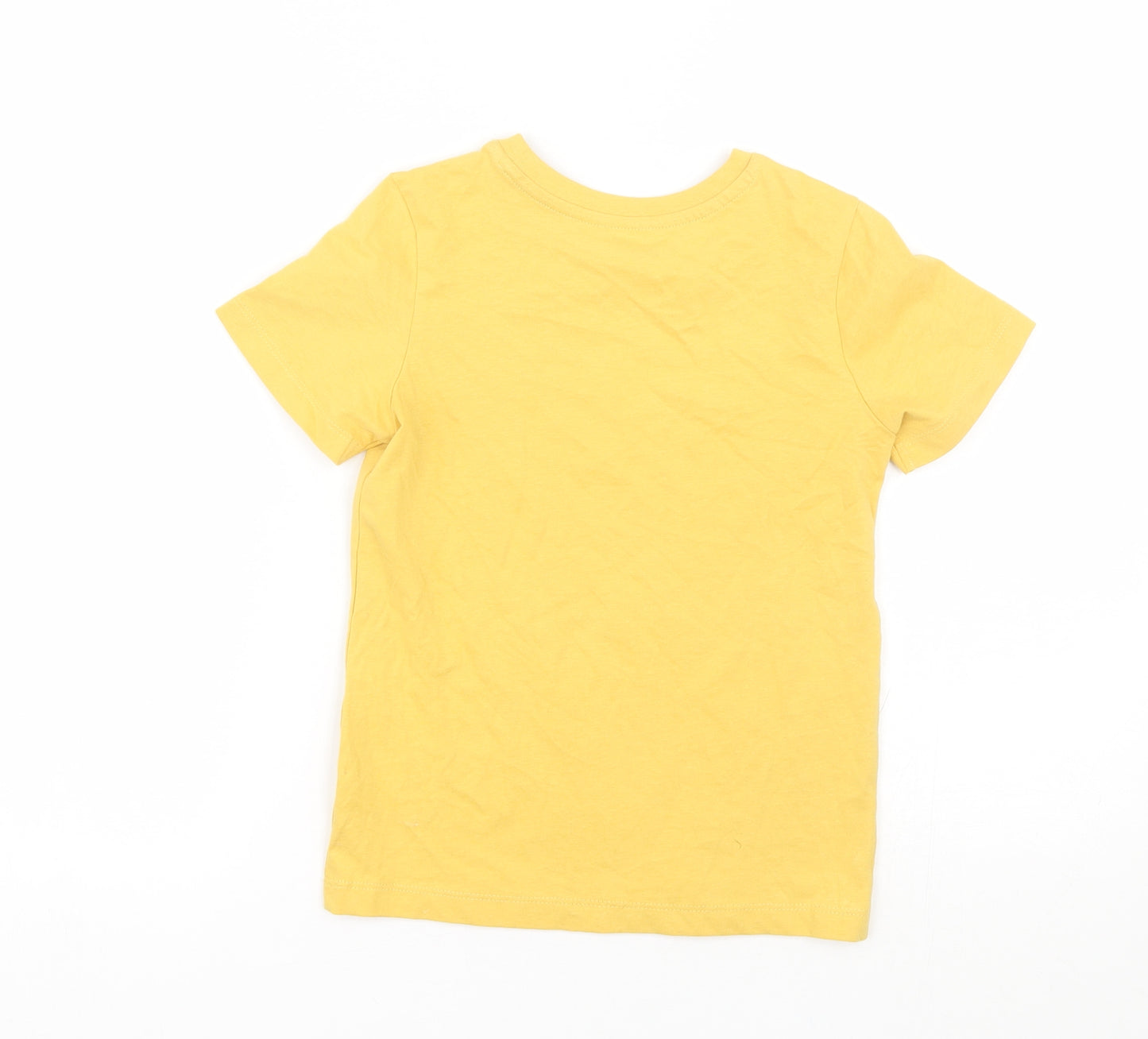 Nutmeg Boys Yellow   Basic T-Shirt Size 5-6 Years
