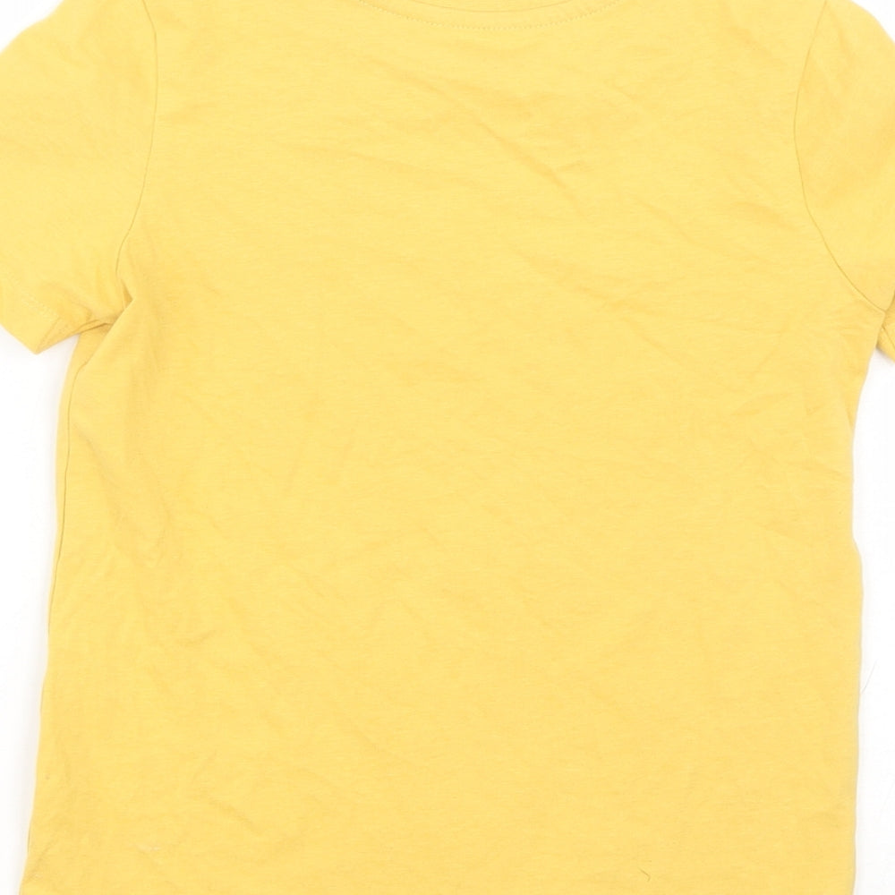 Nutmeg Boys Yellow   Basic T-Shirt Size 5-6 Years