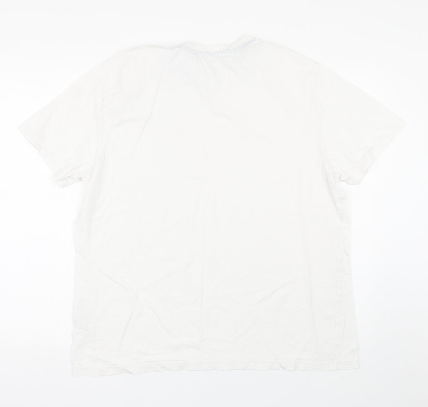 M&S Womens White   Basic T-Shirt Size XL
