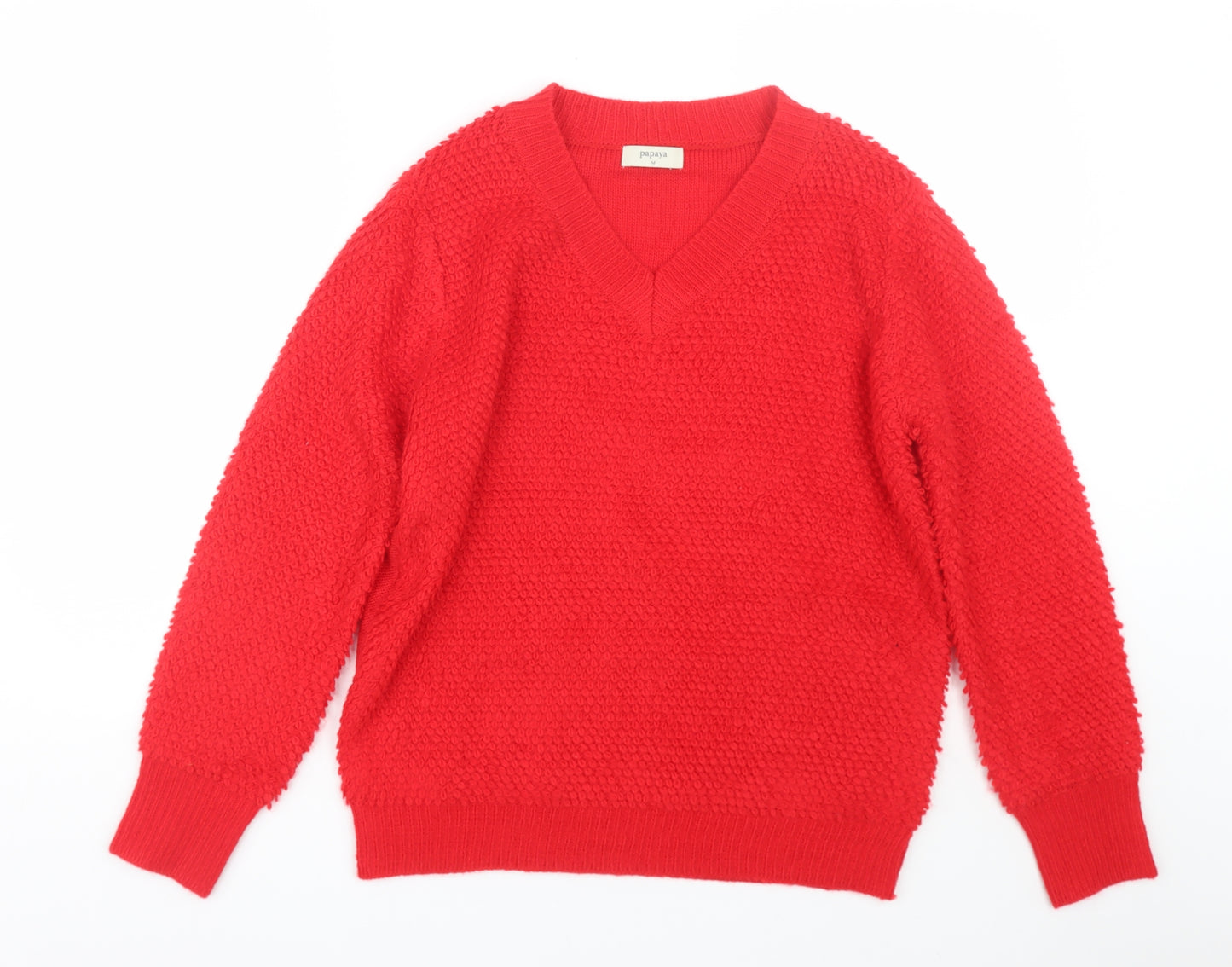 Papaya Womens Red   Pullover Jumper Size M