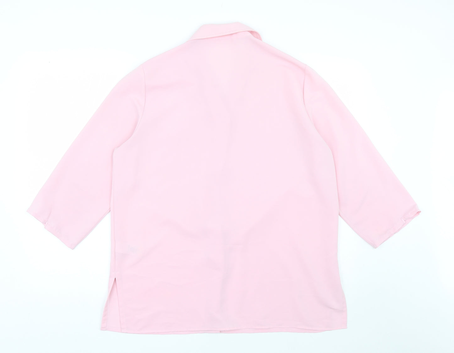 St Micheal Womens Pink   Basic Button-Up Size 14