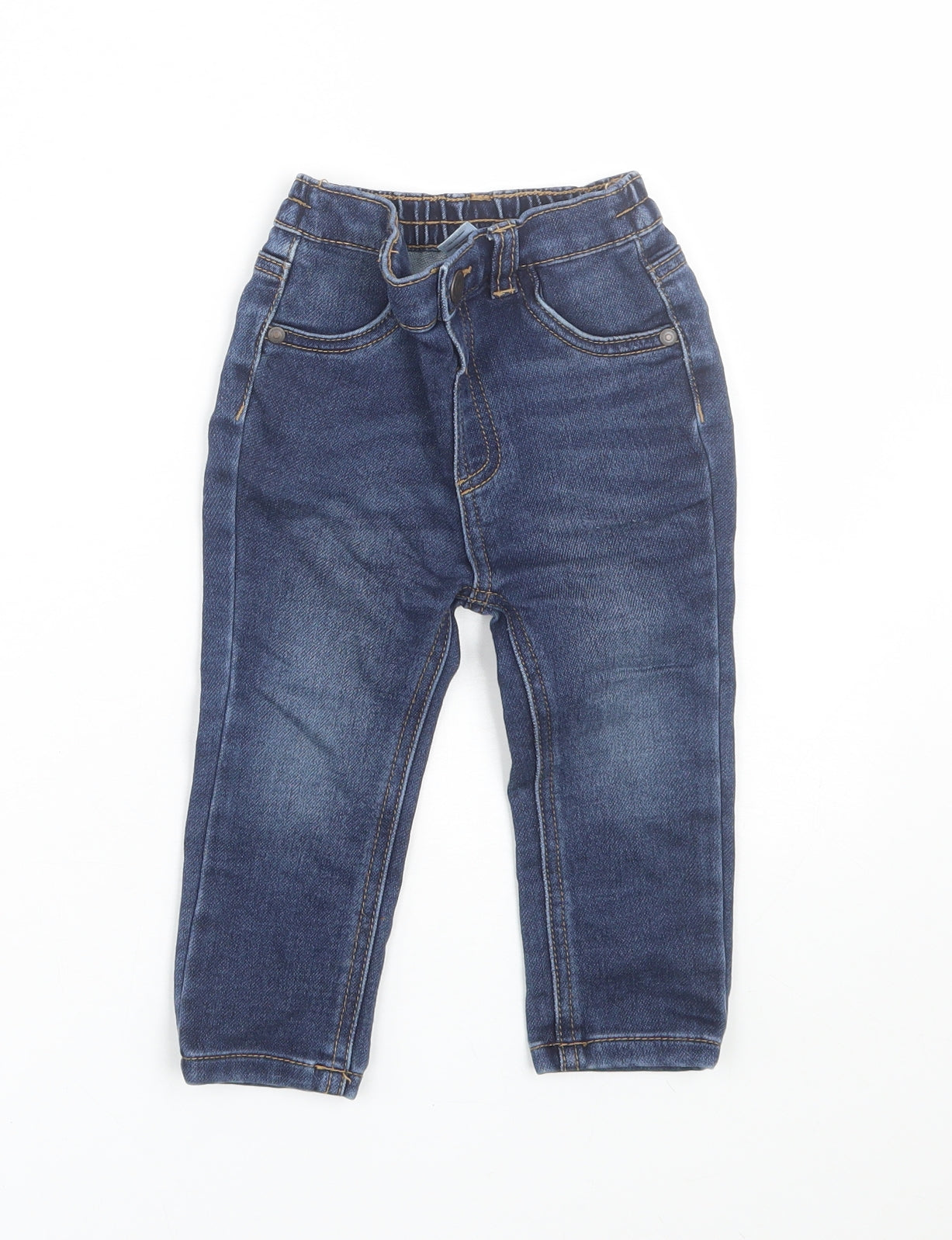 George Boys Blue  Denim Capri Jeans Size 12-18 Months