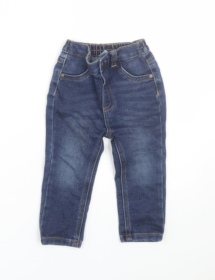 George Boys Blue  Denim Capri Jeans Size 12-18 Months