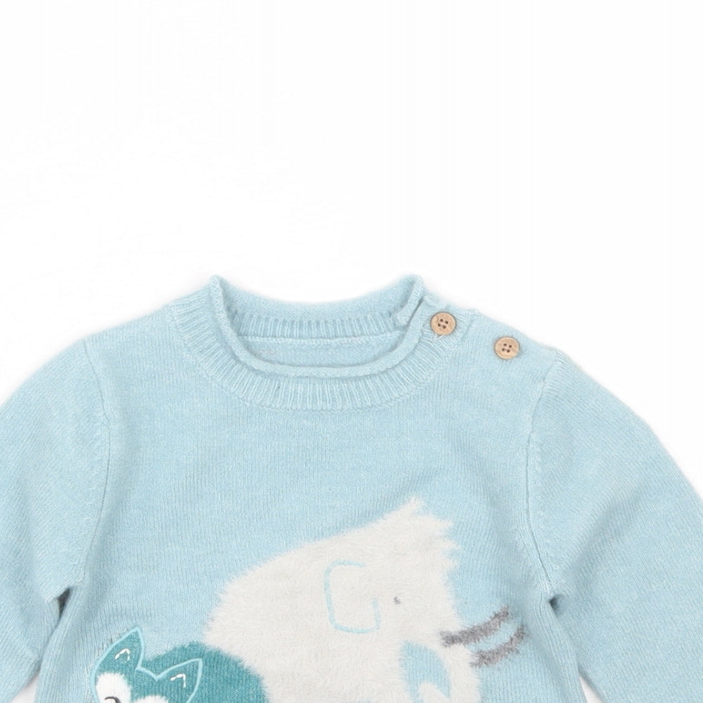 Nutmeg Baby Blue   Pullover Jumper Size 9-12 Months