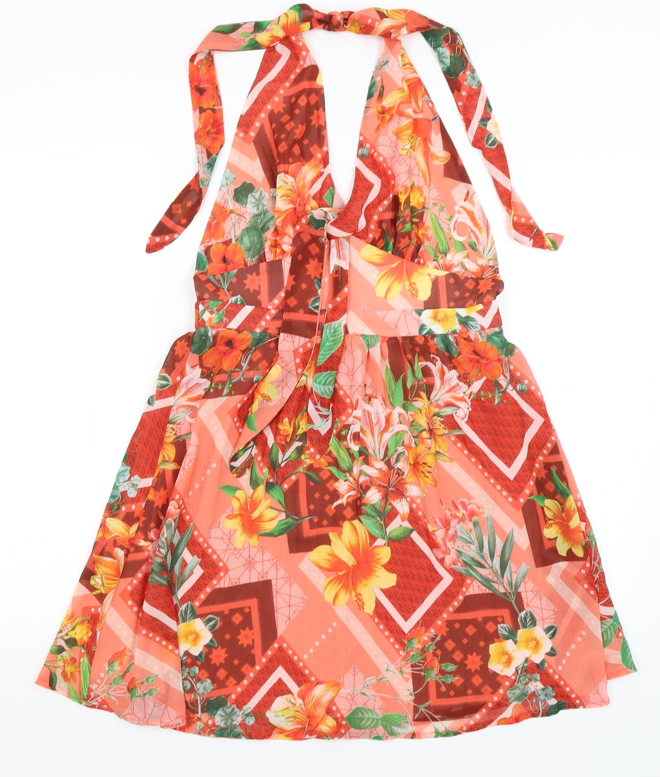 SheIn Womens Pink Floral  A-Line  Size M