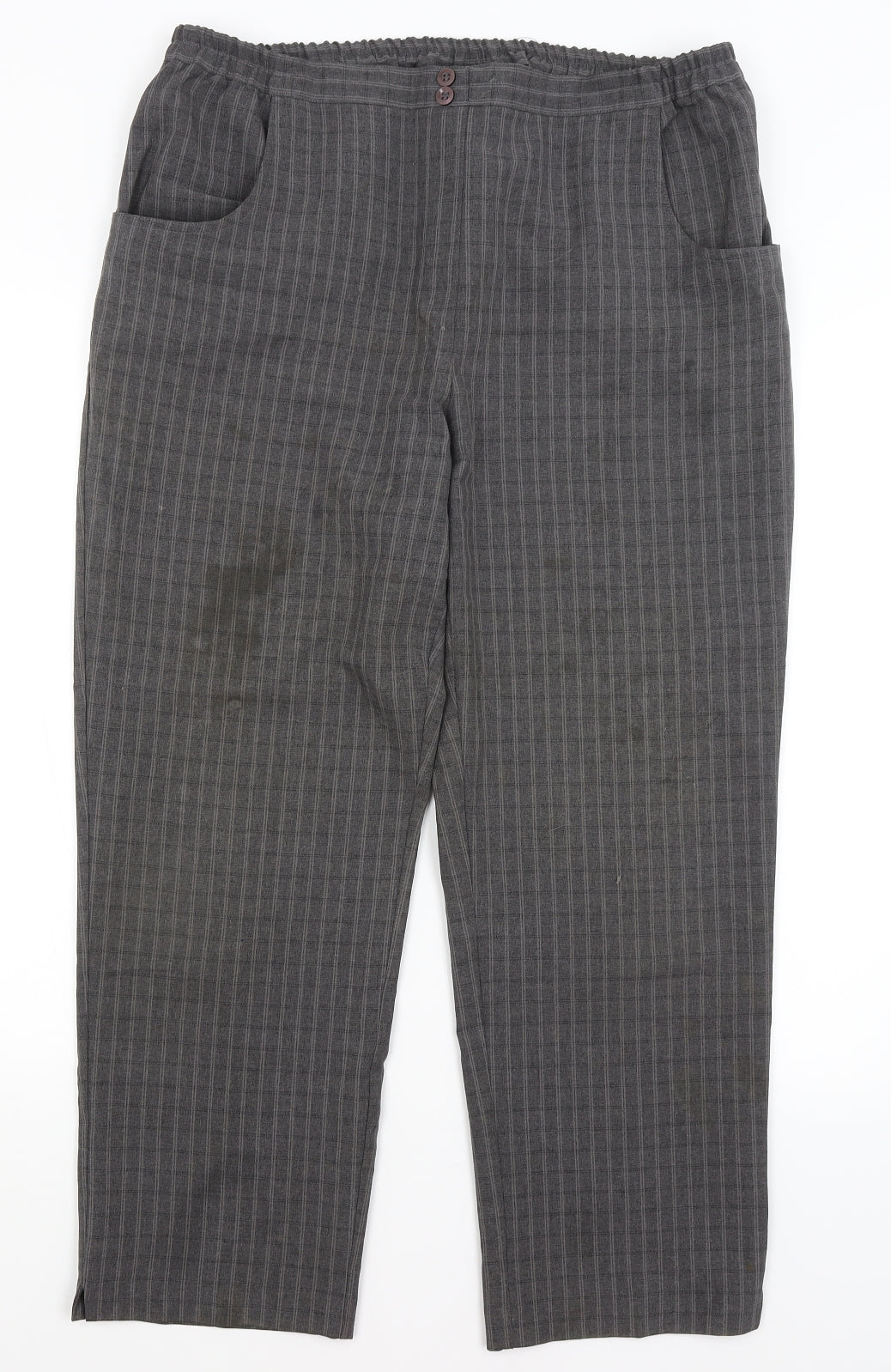 Special Collection Womens Grey Check  Trousers  Size 16 L26 in