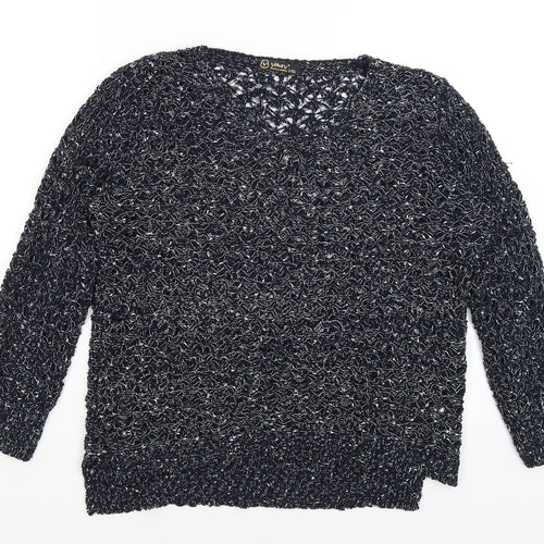 Yikey Womens Blue   Pullover Jumper Size L