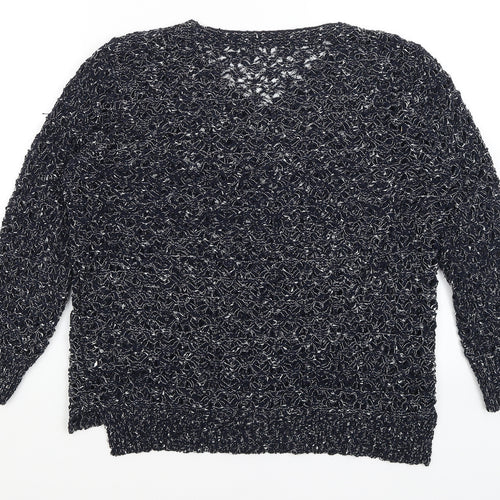 Yikey Womens Blue   Pullover Jumper Size L