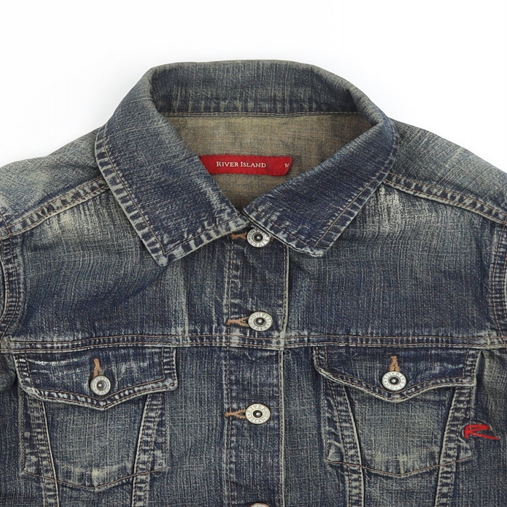 River Island Womens Blue   Jacket  Size 14