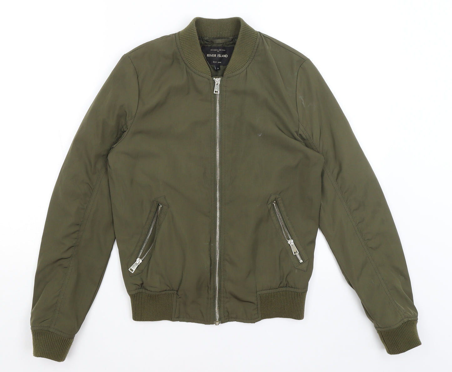 River Island Womens Green   Jacket  Size 10
