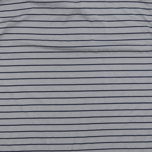 Jack & Danny's Mens Grey Striped   Polo Size XL