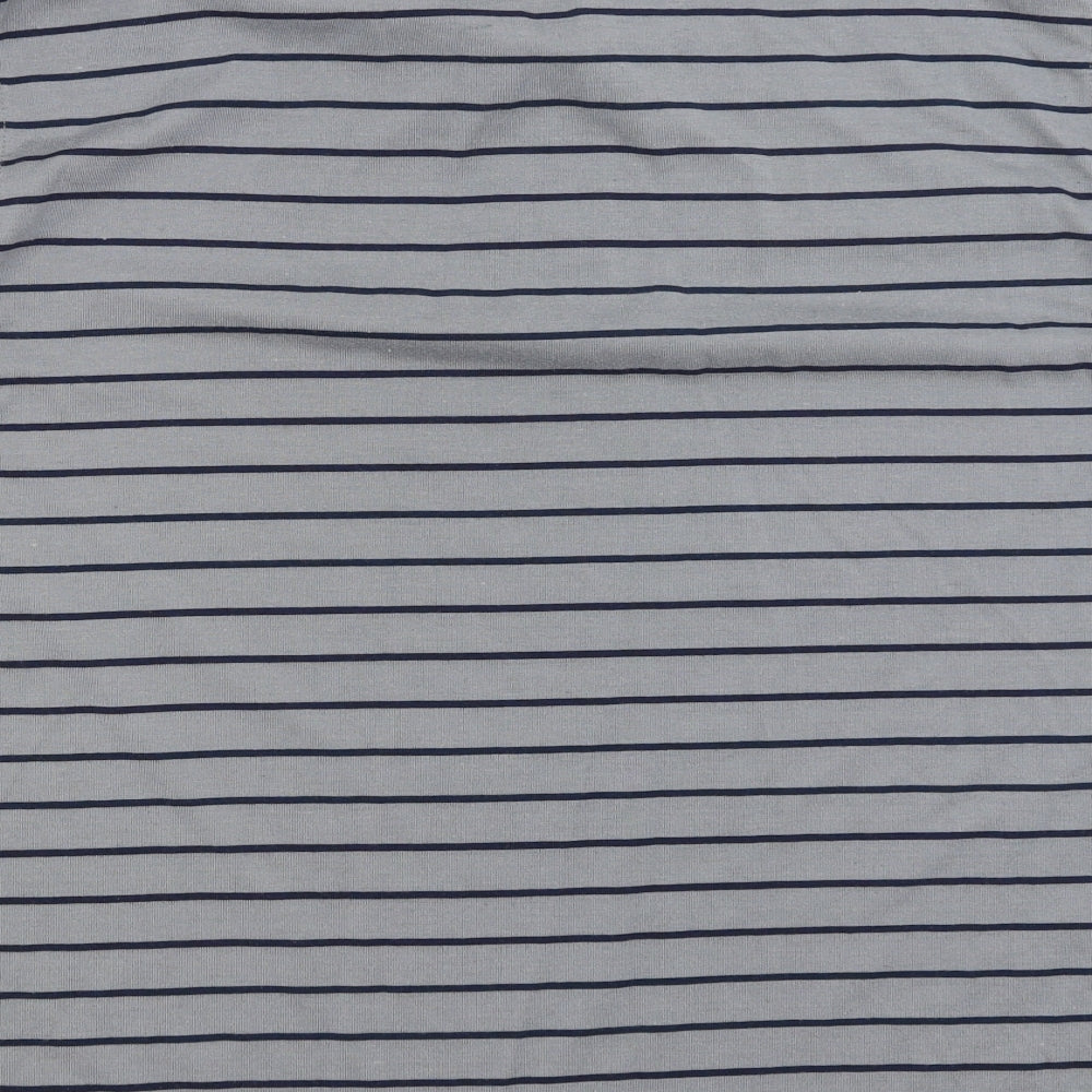 Jack & Danny's Mens Grey Striped   Polo Size XL