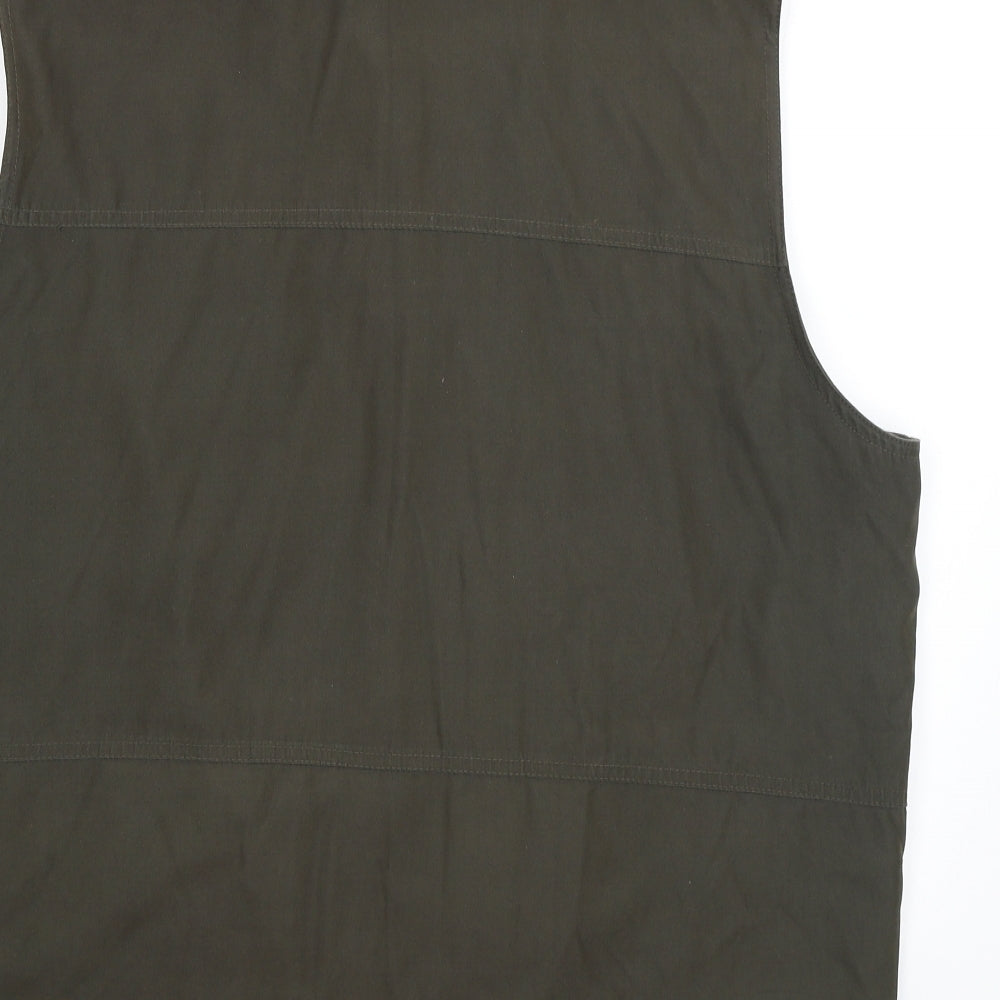 Mian Mens Green   Gilet Coat Size XL