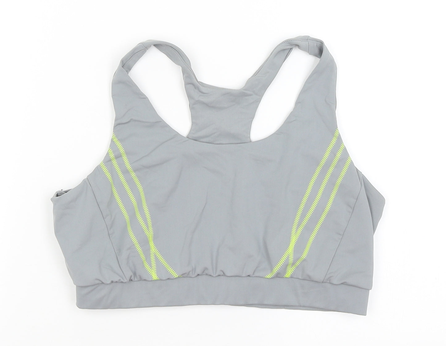 Workout Womens Grey   Cropped Tank Size M