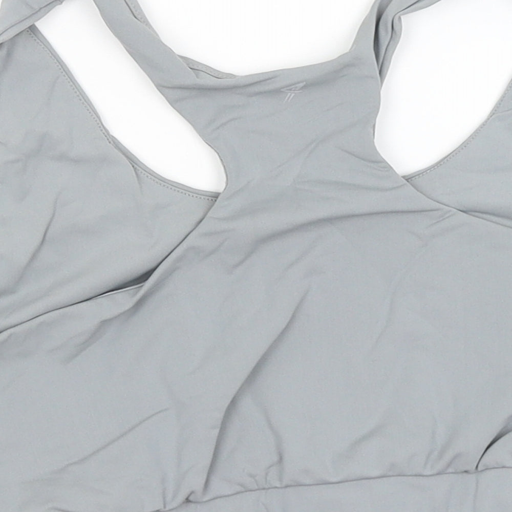 Workout Womens Grey   Cropped Tank Size M