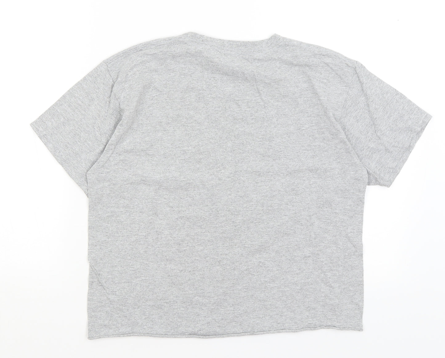 Miss Selfridge Womens Grey   Cropped T-Shirt Size M