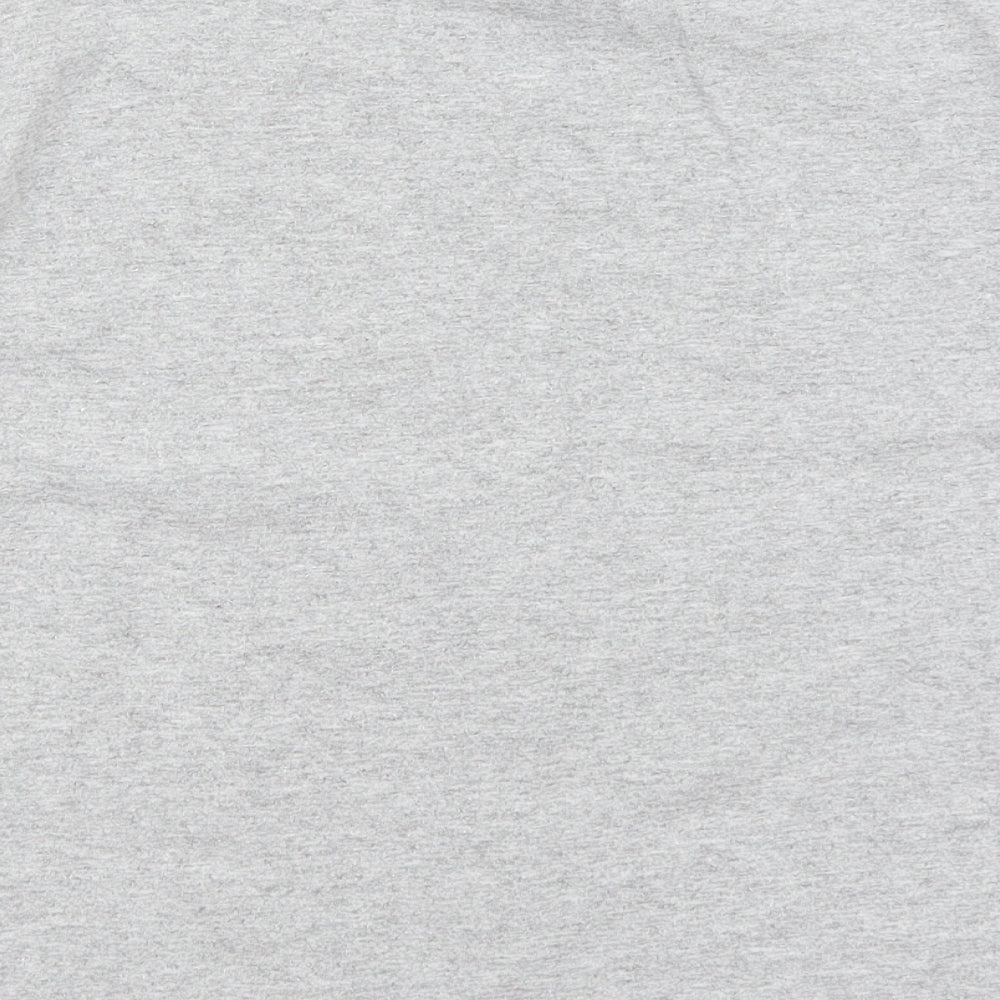 Miss Selfridge Womens Grey   Cropped T-Shirt Size M