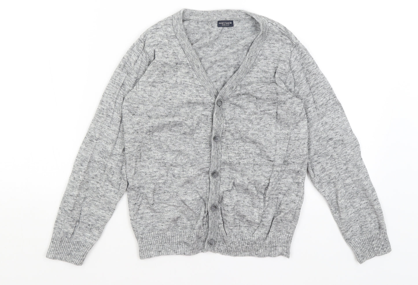 NEXT Girls Grey   Cardigan Jumper Size 8 Years