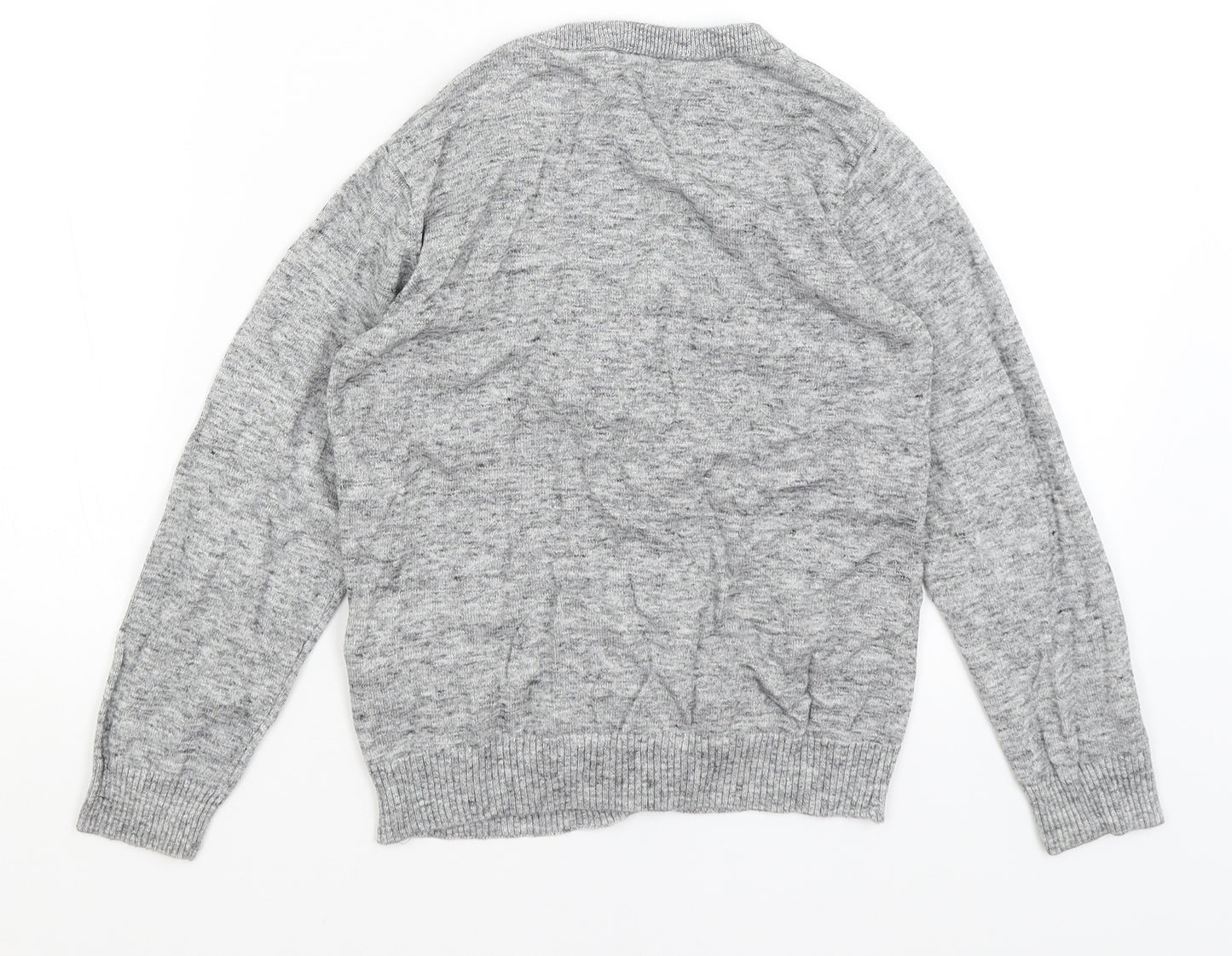 NEXT Girls Grey   Cardigan Jumper Size 8 Years