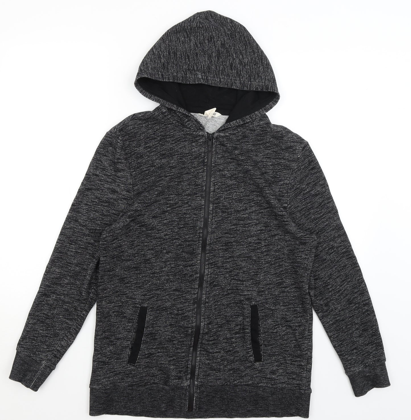 H&M Boys Grey   Full Zip Hoodie Size 14 Years