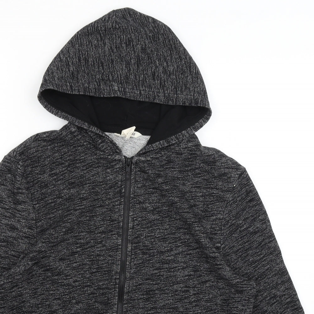 H&M Boys Grey   Full Zip Hoodie Size 14 Years