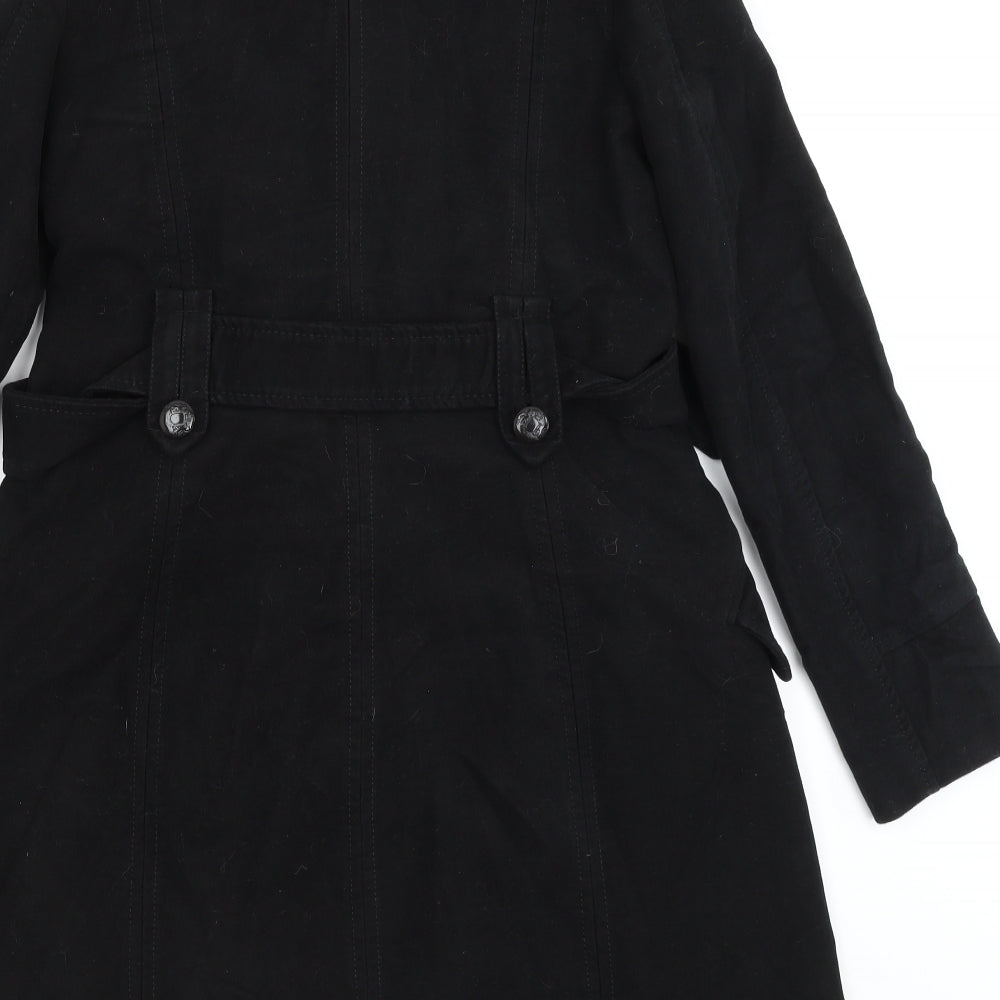 Mango Womens Black   Military Jacket Jacket Size M