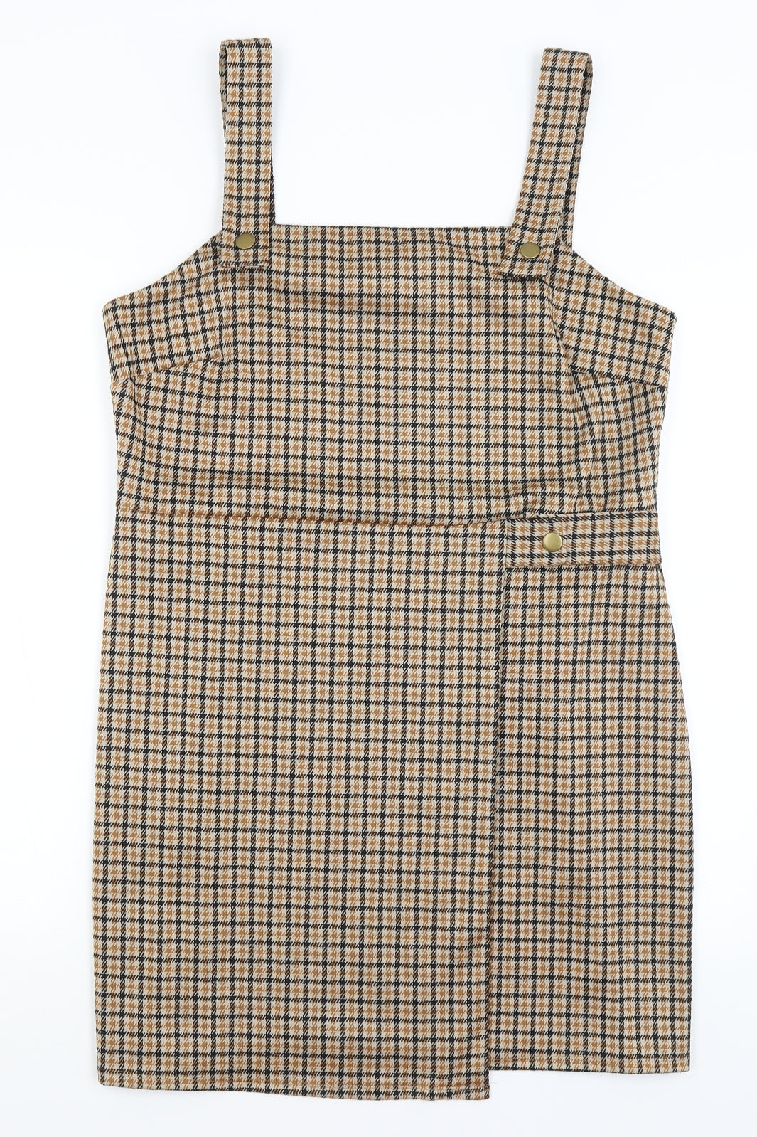 George Womens Brown Houndstooth  Bodycon  Size 14