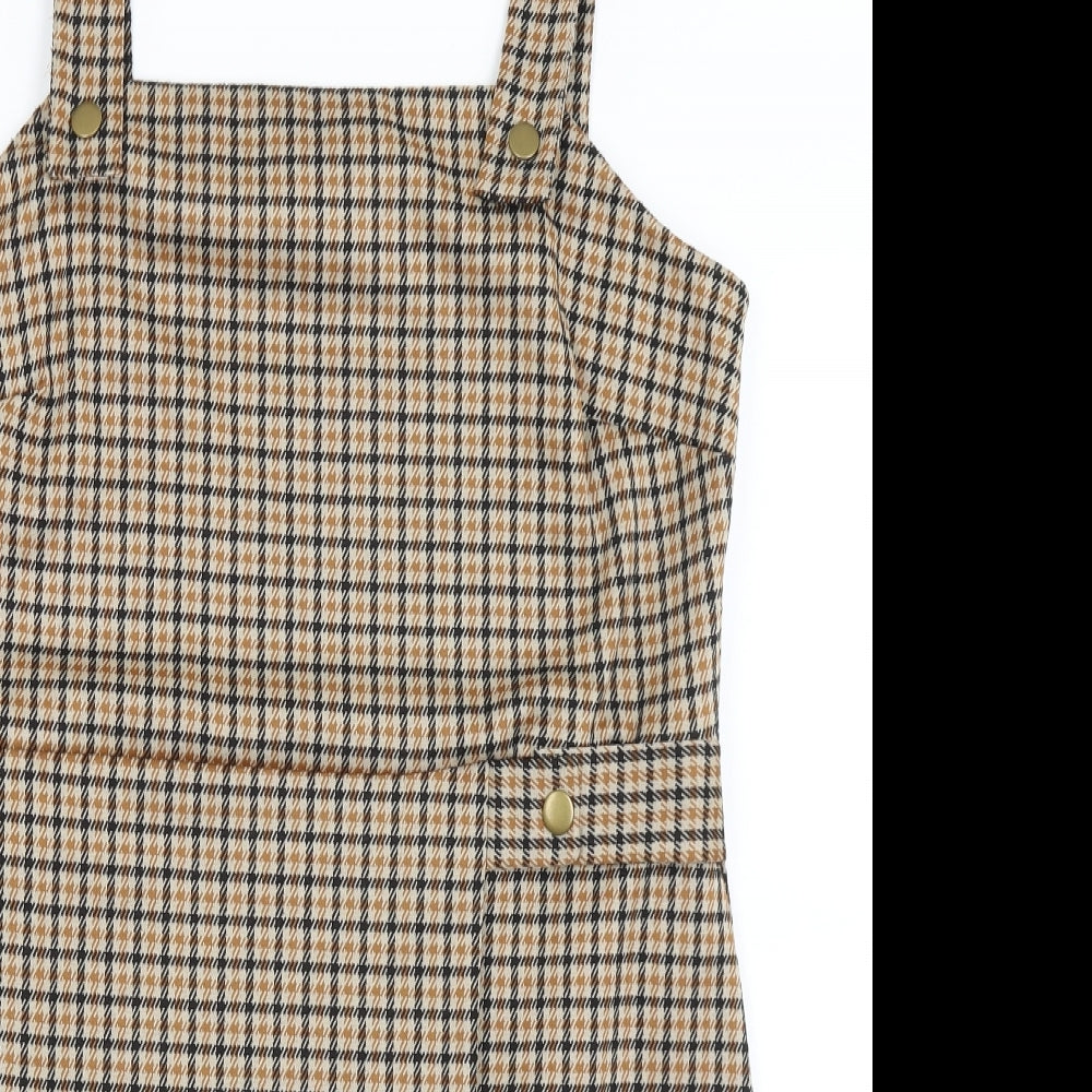 George Womens Brown Houndstooth  Bodycon  Size 14