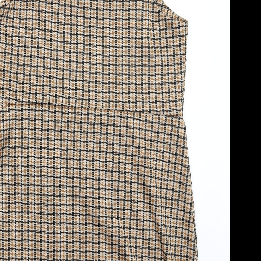 George Womens Brown Houndstooth  Bodycon  Size 14