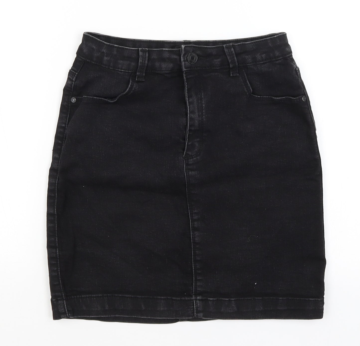 Missguided Womens Black   A-Line Skirt Size 12