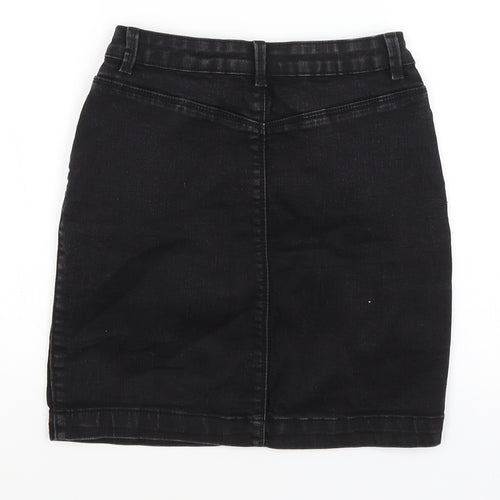 Missguided Womens Black   A-Line Skirt Size 12