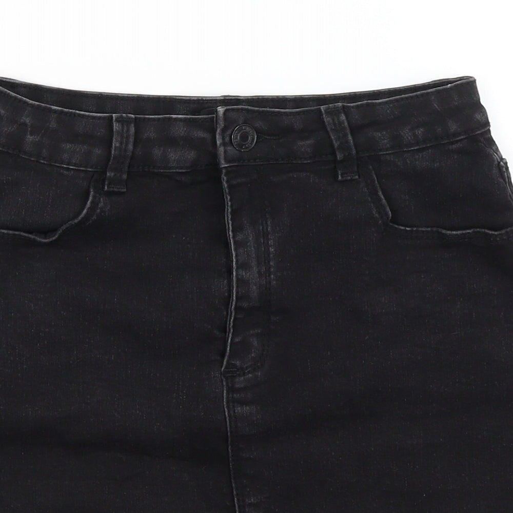 Missguided Womens Black   A-Line Skirt Size 12