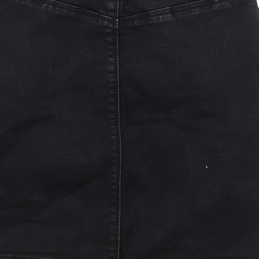 Missguided Womens Black   A-Line Skirt Size 12