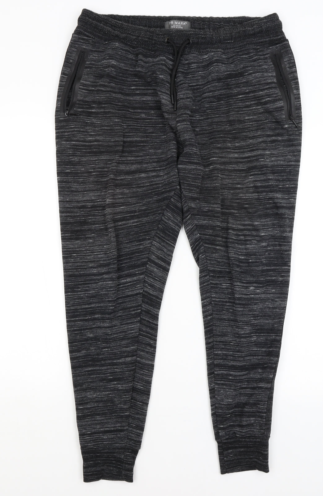 Primark Mens Black   Jogger Trousers Size XL L28 in