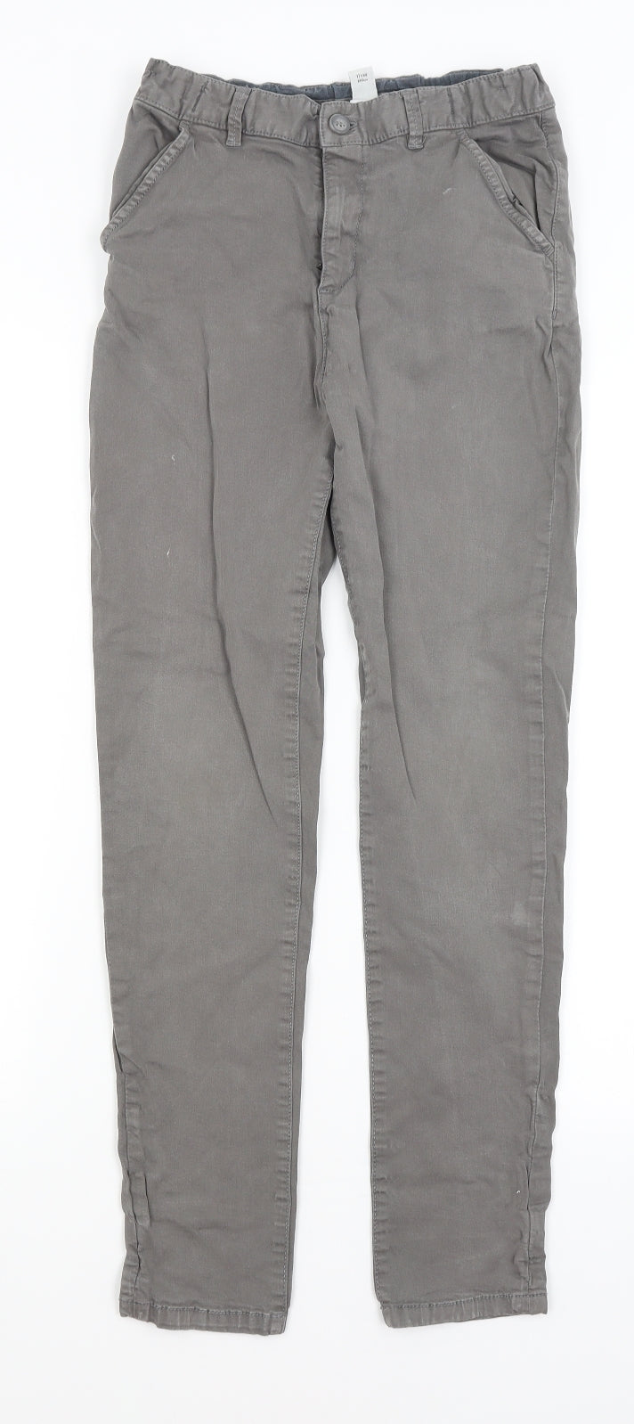 TU Boys Grey   Chino Trousers Size 11 Years