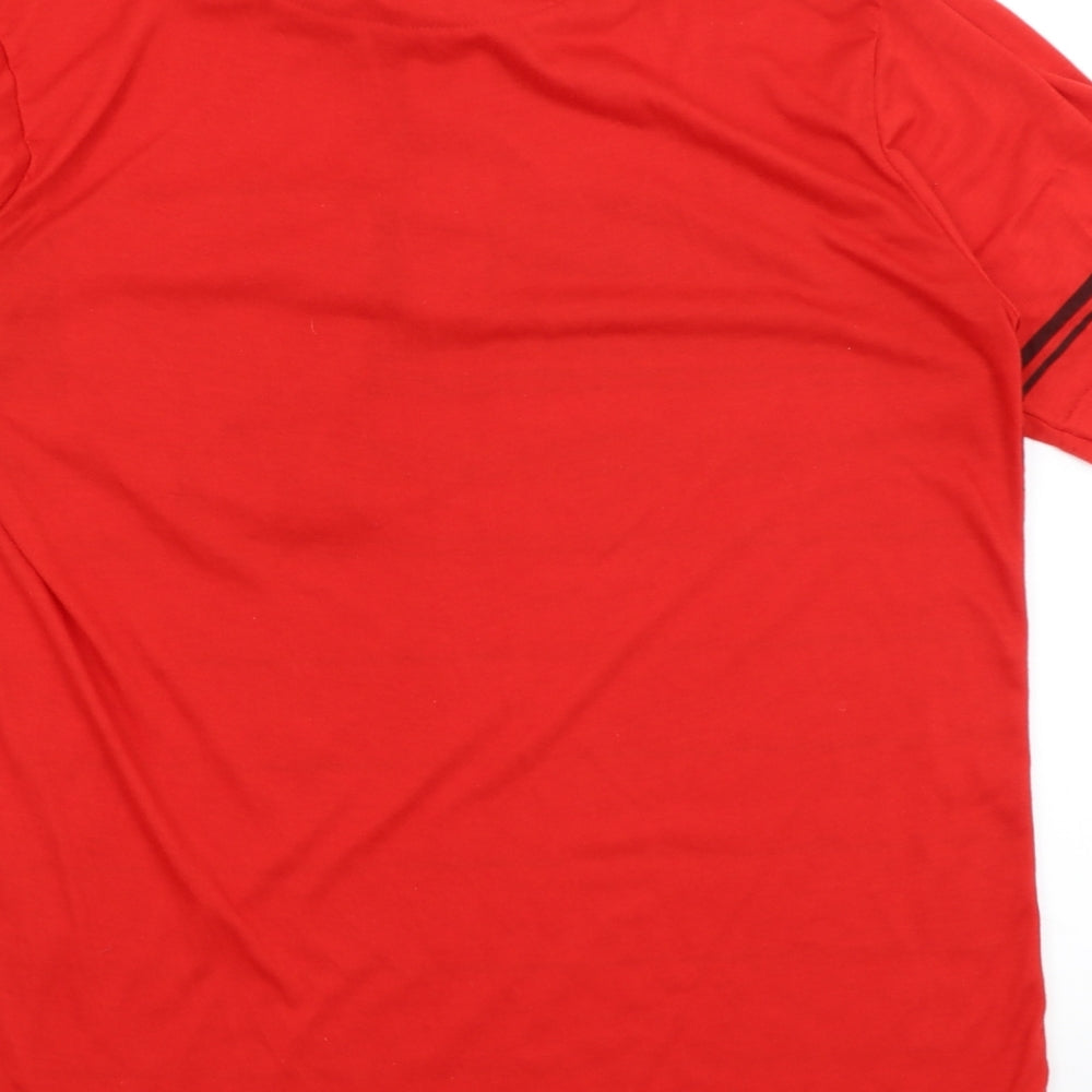 Preworn Mens Red    T-Shirt Size L