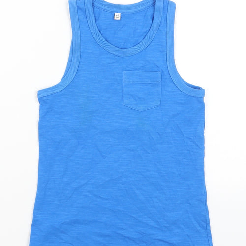 M&S Boys Blue   Basic Tank Size 6-7 Years