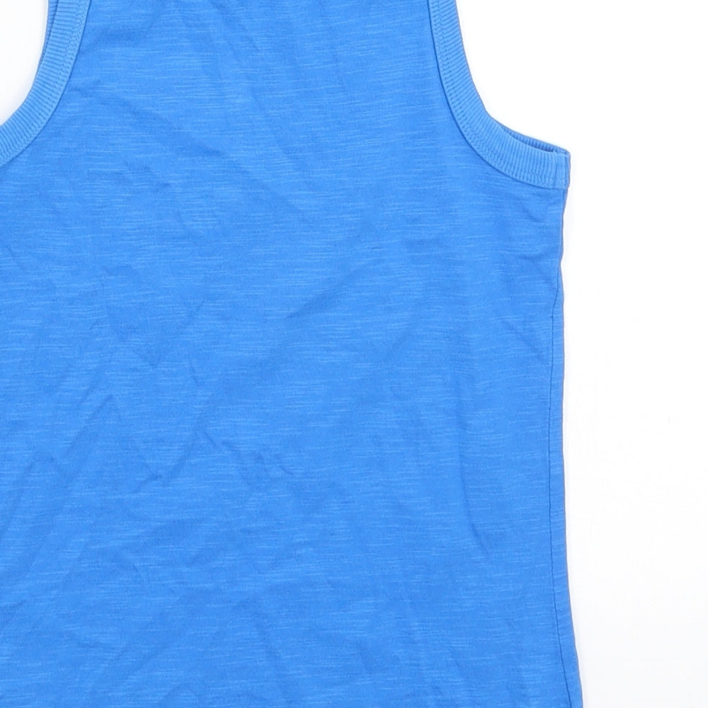M&S Boys Blue   Basic Tank Size 6-7 Years
