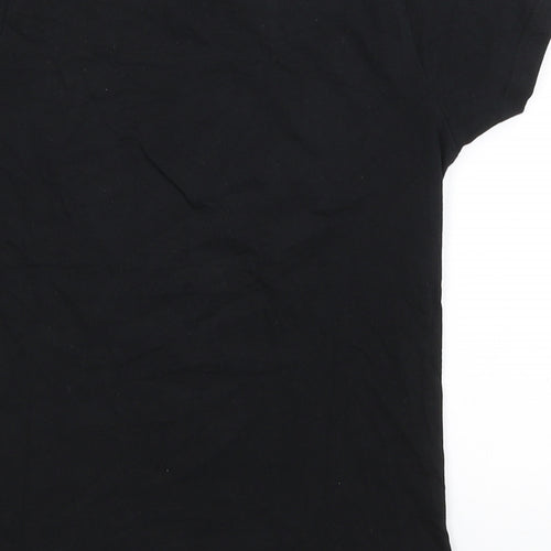Primark Girls Black   Basic T-Shirt Size 7-8 Years  - Flossing